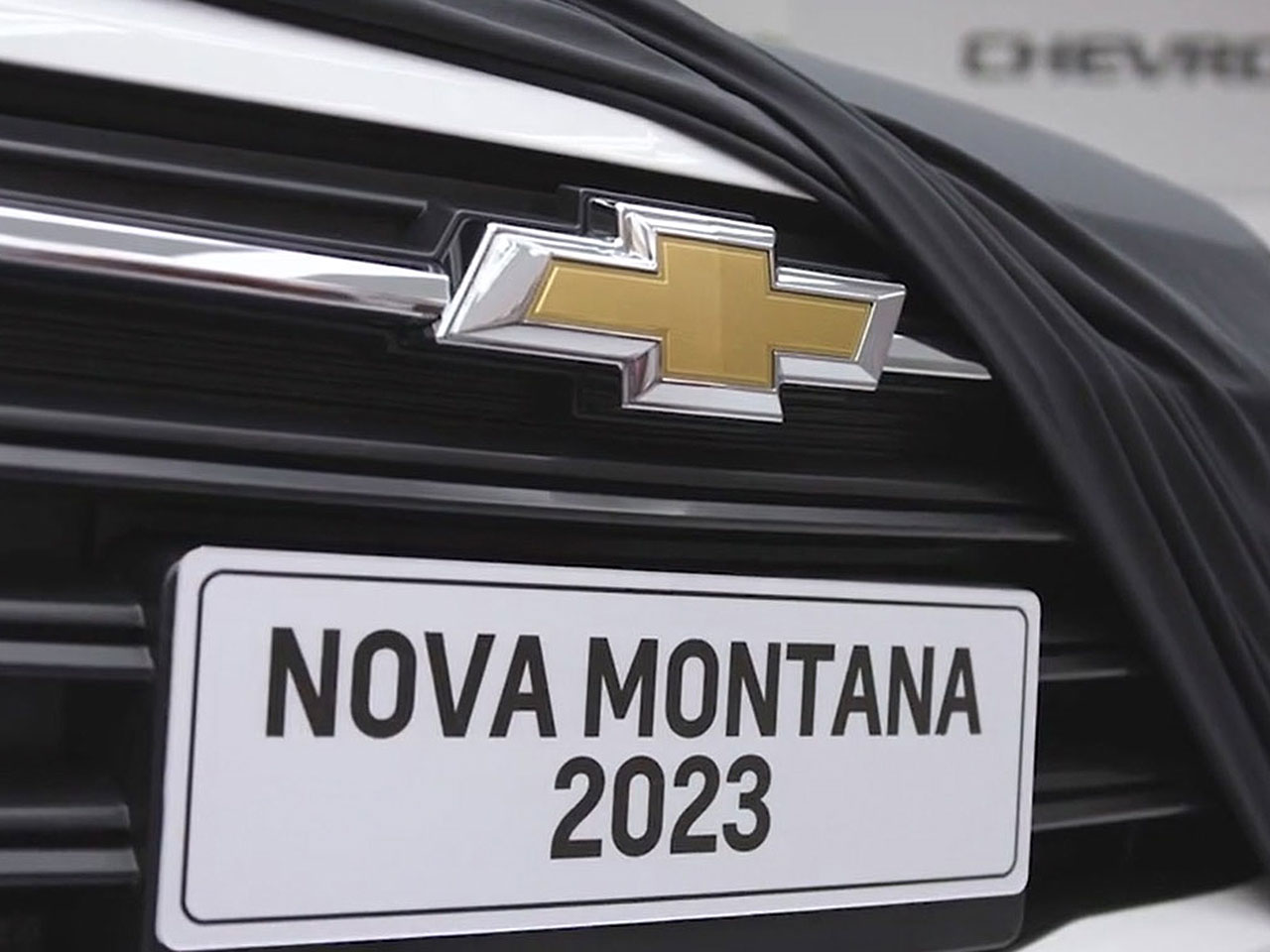 Primeiro teaser oficial da nova geração da Chevrolet Montana