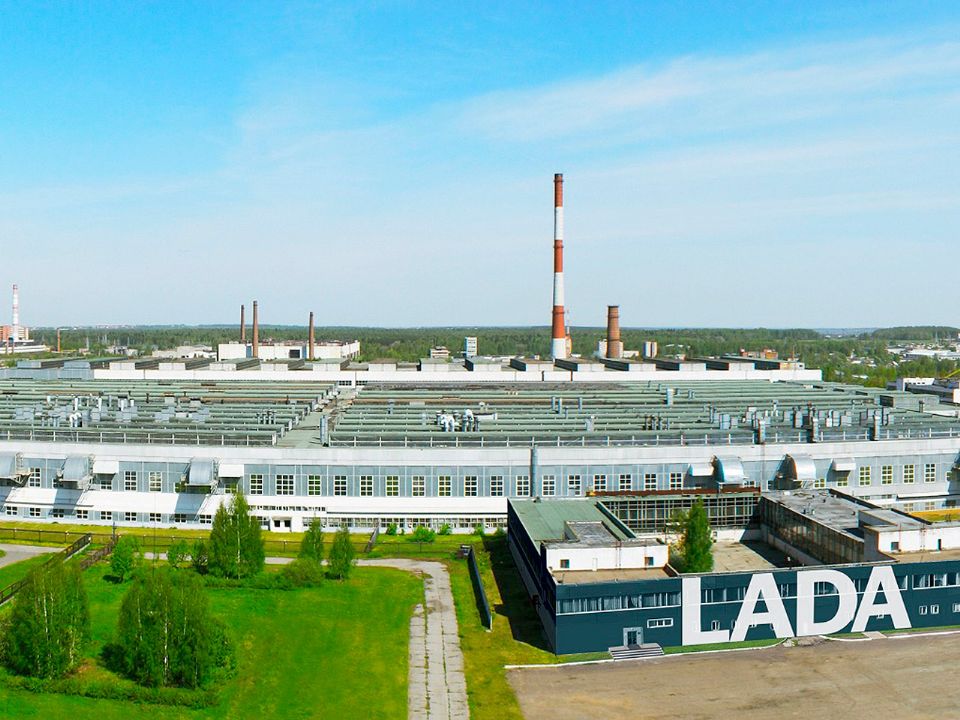 Detalhe da fábrica da Lada em Izhevsk