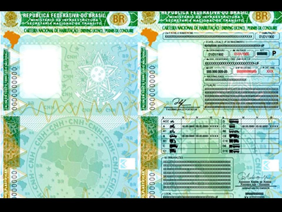 Novo padrão da Carteira Nacional de Habilitação