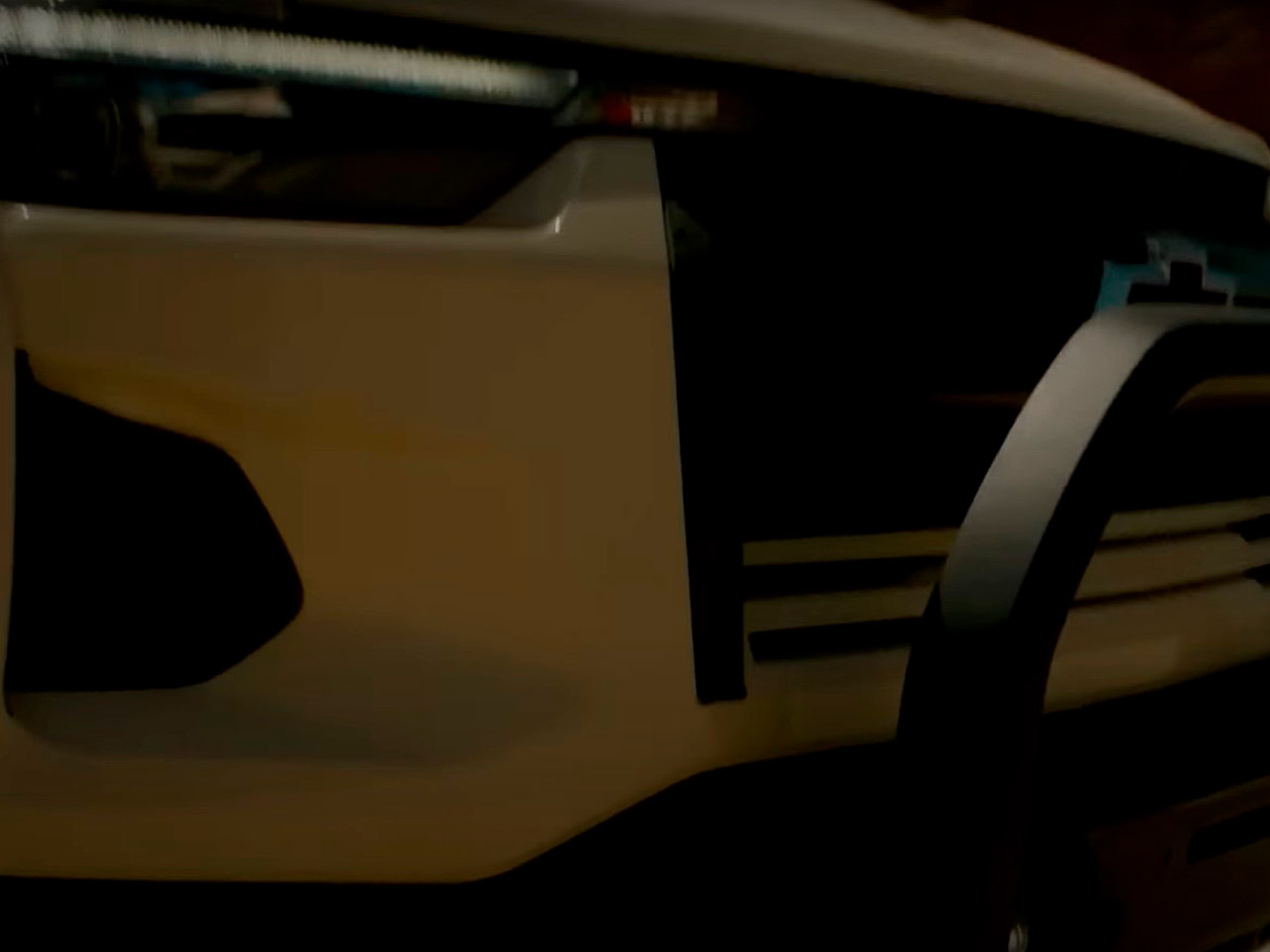Detalhe extraído do vídeo revela parte da dianteira da nova geração da Chevrolet Colorado