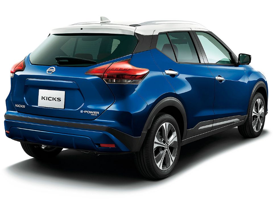 Detalhe do novo Kicks e-Power japonês com tração 4WD