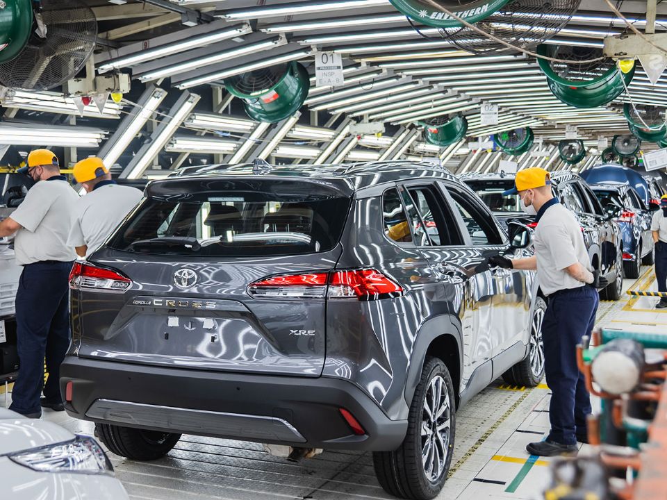 Fábrica da Toyota em Sorocaba (SP) atualmente produz o Corolla Cross, Etios e a gama Yaris