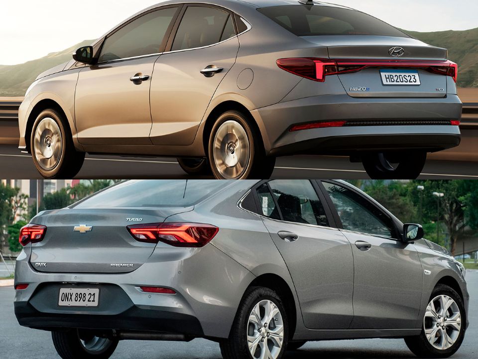 Ambos já na linha 2023: qual é a melhor escolha entre Chevrolet Onix Plus e  Hyundai HB20S? - AUTOO