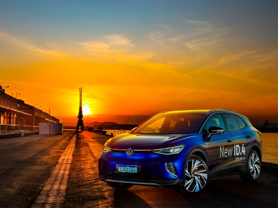 VW ID.4 em seu destino no Pier Mauá, centro do Rio de Janeiro