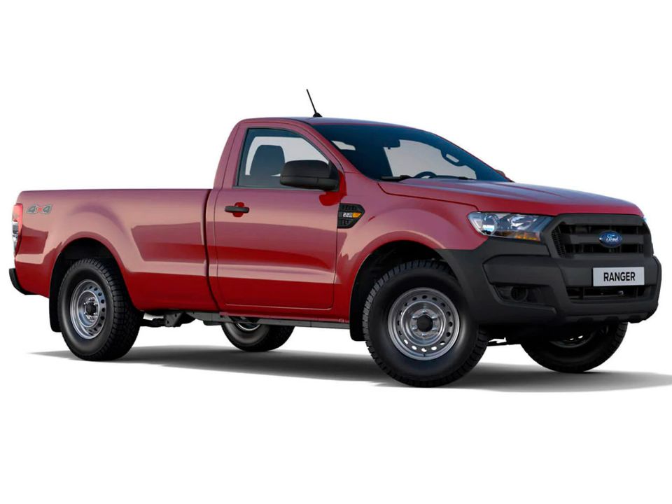 Acima a atual configuração de entrada da Ranger no Brasil, no caso a XL cabine simples