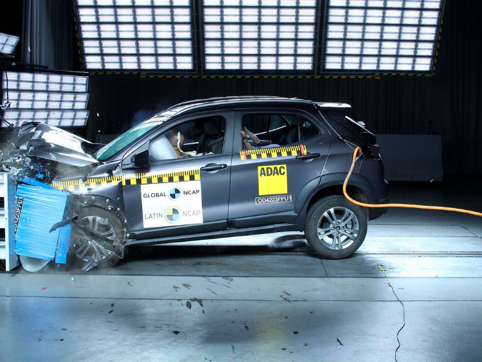 Fiat Pulse em teste de colisão do Latin NCap