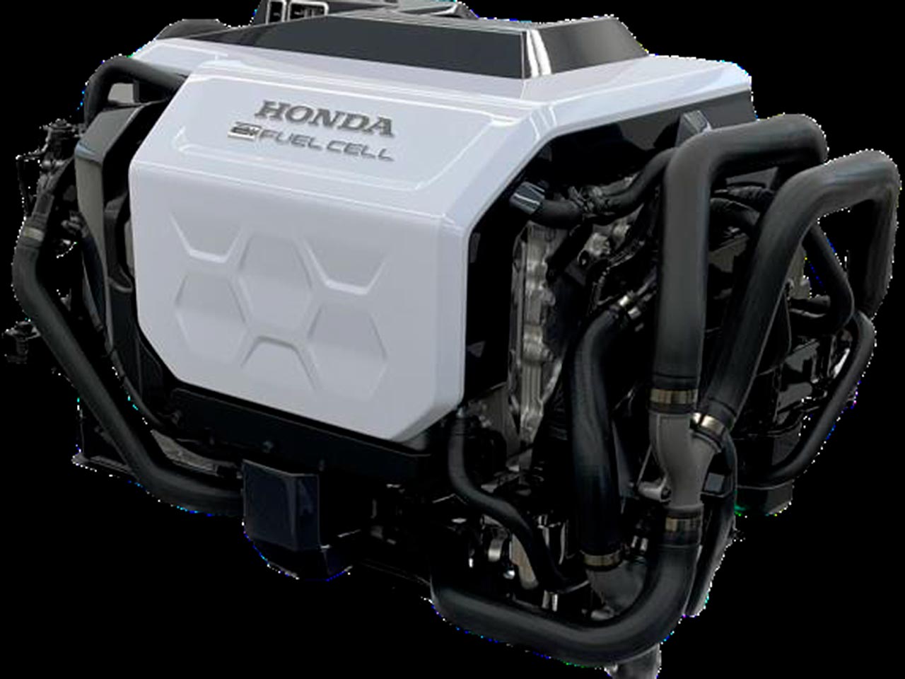 Detalhe da clula de combustvel de prxima gerao desenvolvida pela Honda