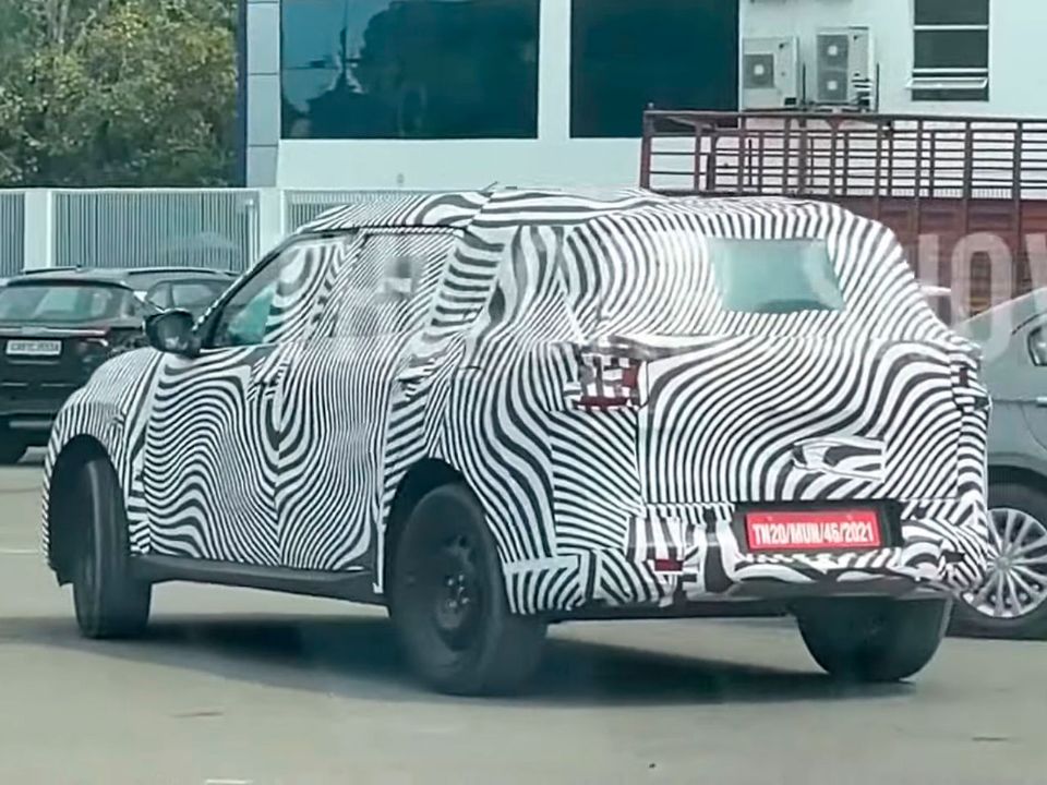 Protótipo do SUV em testes na Índia