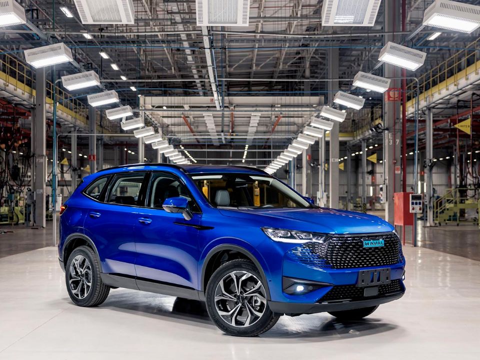 Detalhe do Haval H6 Premium na fábrica da GMW Brasil em Iracemápolis (SP)