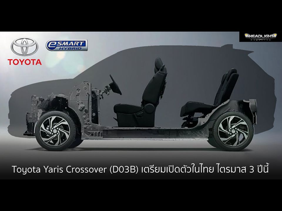Projeto também é chamado de Yaris Crossover na Ásia