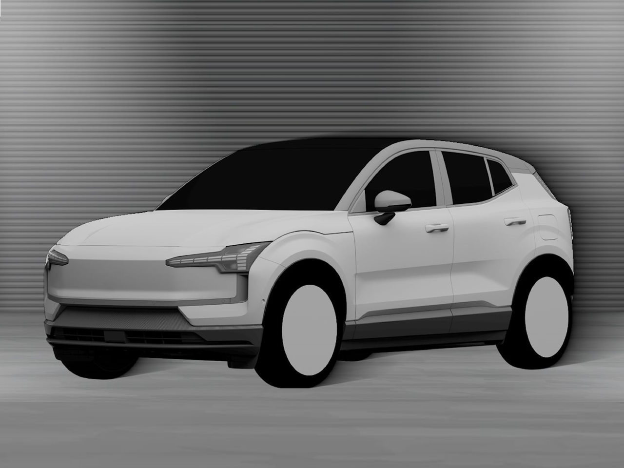 Imagens de patentes vazadas do novo Volvo EX30