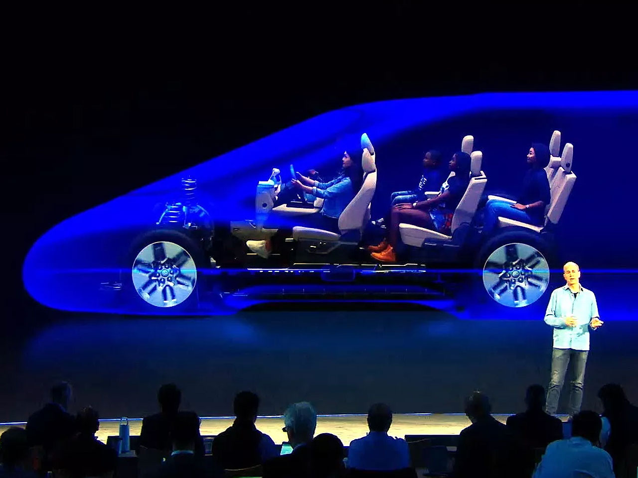 Na apresentao, a Ford mostrou o esquema de trs fileiras do novo SUV
