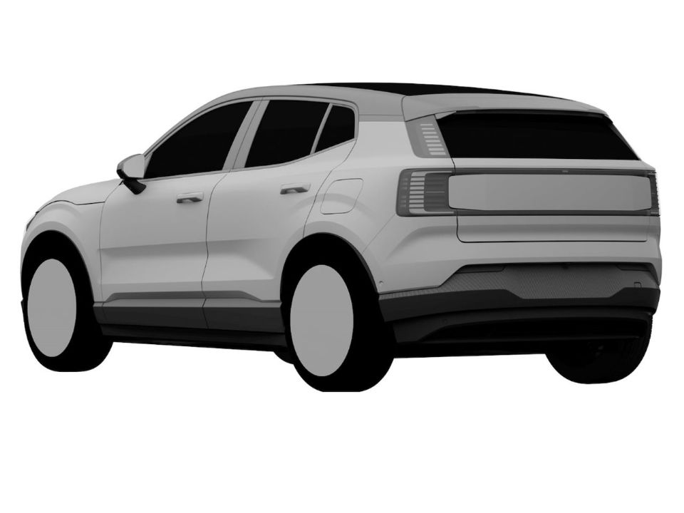 Imagens de patentes vazadas do novo Volvo EX30