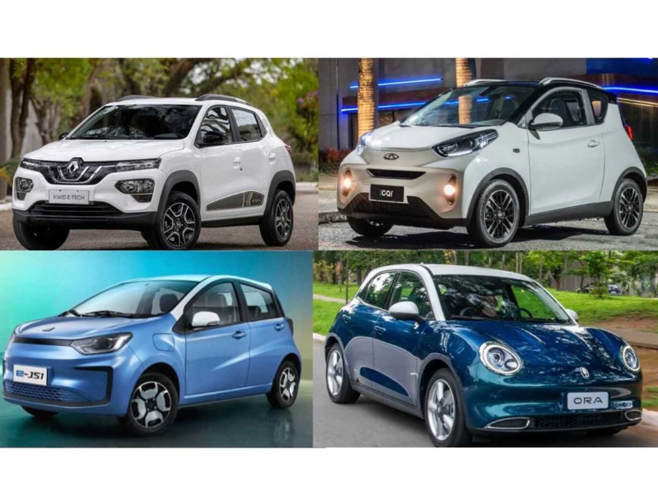 Exceto pelo Renault Kwid E-Tech, os demais carros eltricos mais em conta so de marcas chinesas