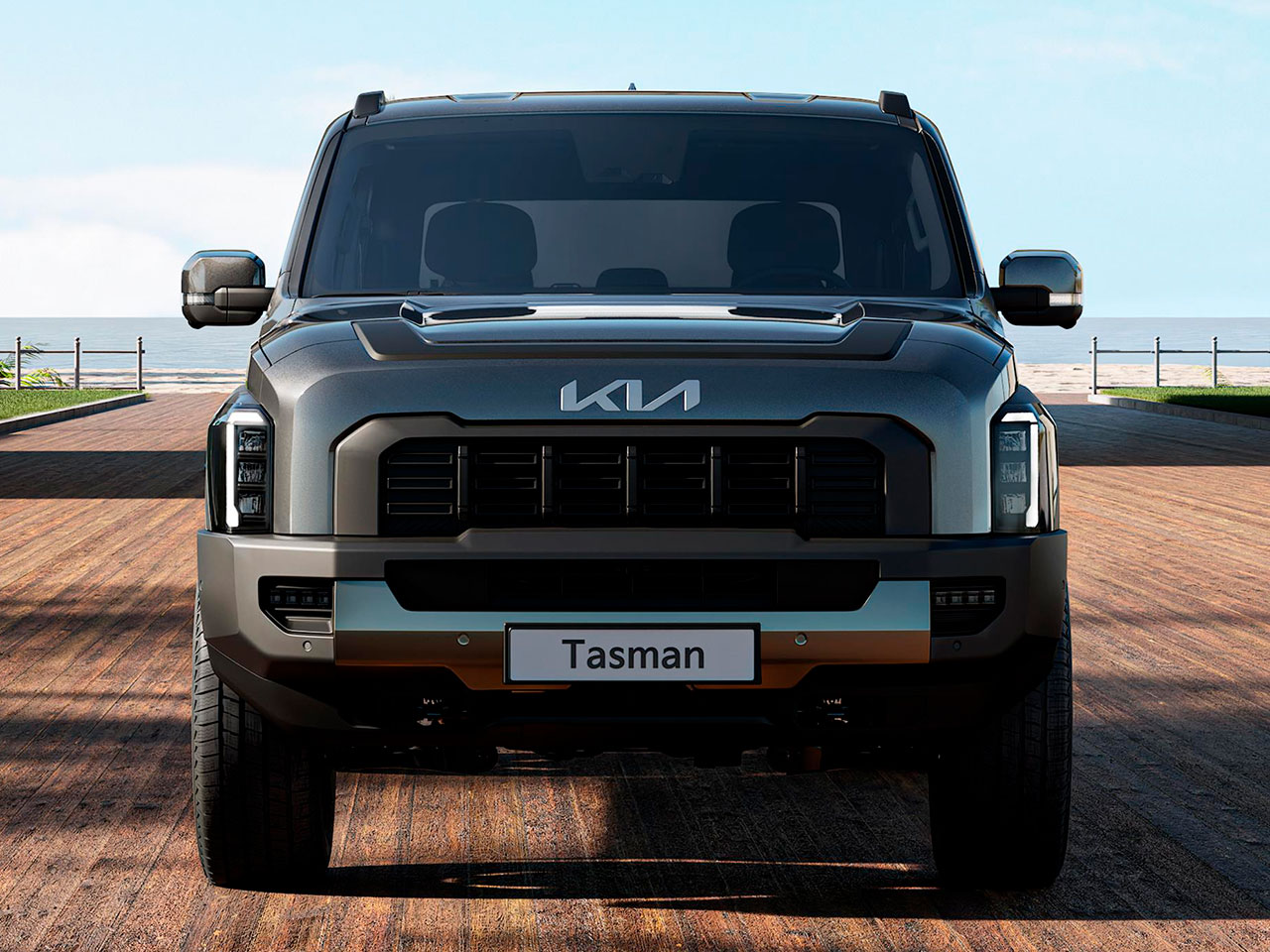 Kia�Tasman 2025 - �ngulo traseiro