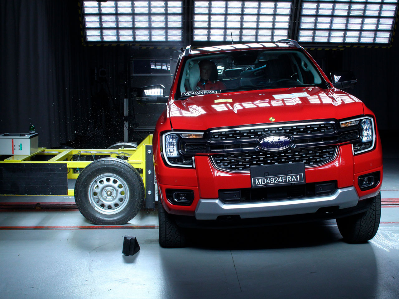Ford Ranger em teste do Latin NCAP Ford Ranger em teste do Latin NCAP