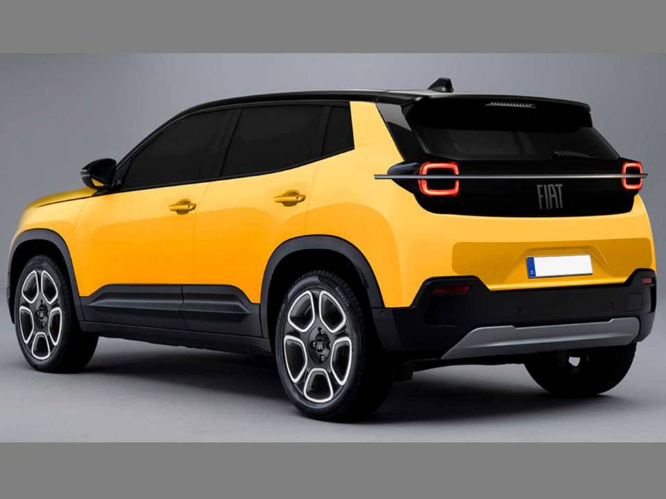Traseira do novo crossover da Fiat vem com lanterna que lembra a do Jeep Renegade e tampa do porta-malas do Mobi