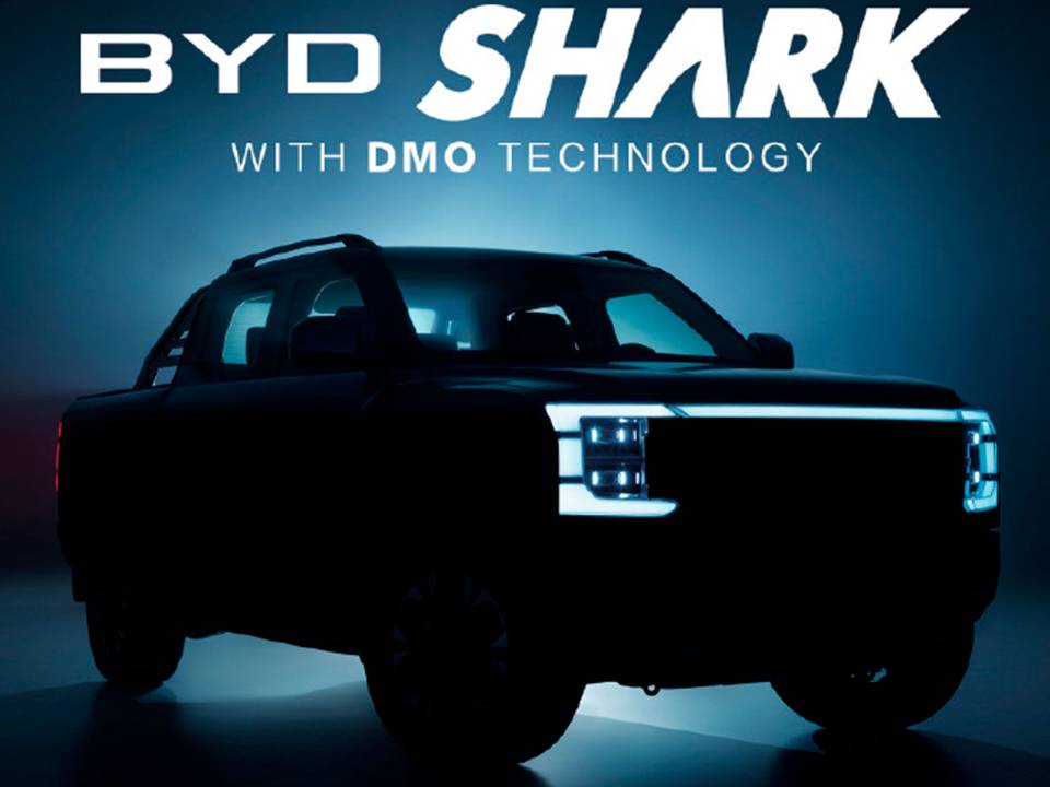 Imagem oficial que confirma o nome da BYD Shark
