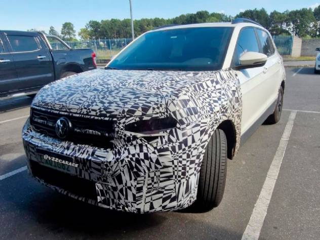 Flagra: Volkswagen T-Cross 2025 tem o interior revelado; veja foto