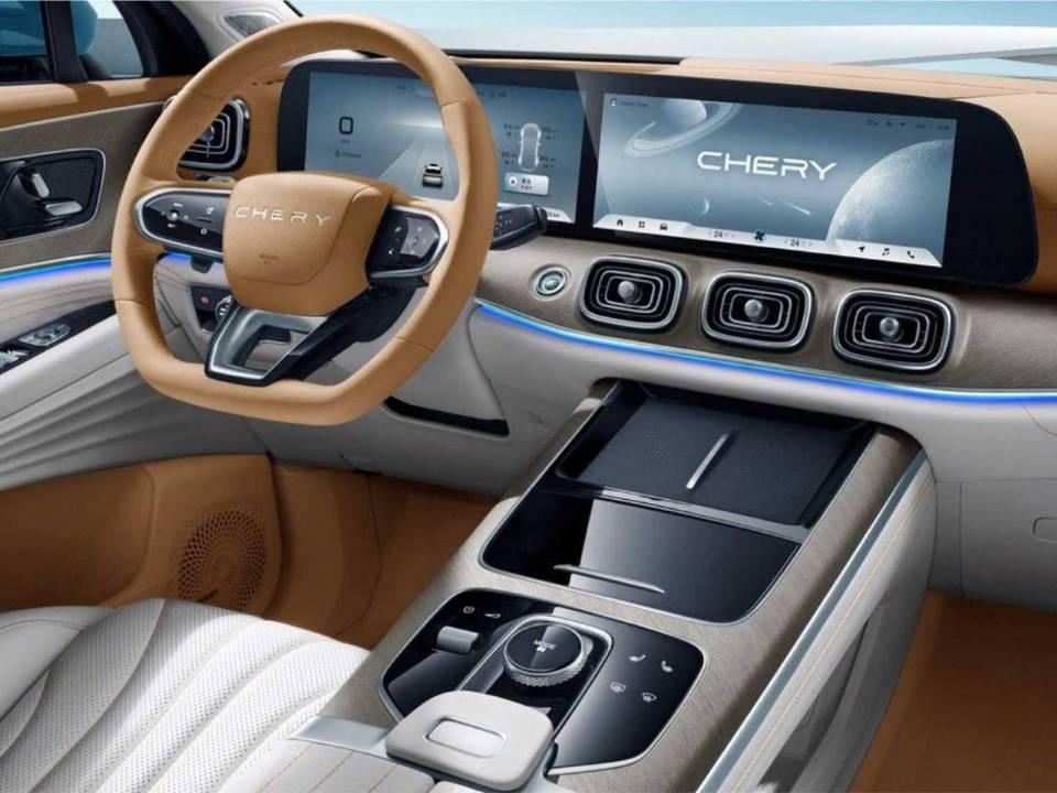 Interior da nova picape média da Chery terá várias partes vindas do SUV Tiggo 9
