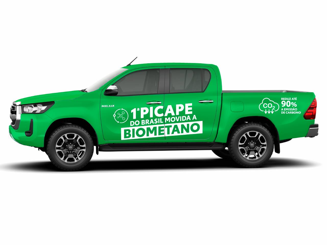 Toyota Hilux movida a biometano Toyota Hilux movida a biometano