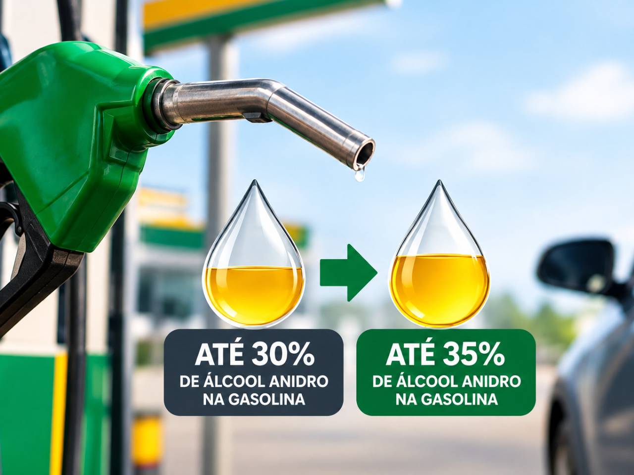 Mistura de 35 de etanol na gasolina brasileira está em estudo Mistura de 35 de etanol na gasolina brasileira está em estudo
