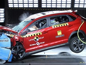 Chery Tiggo 2 tira zero no Latin NCAP e pega fogo durante teste de colis�o; veja v�deo