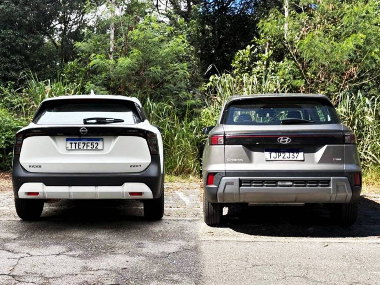 Nissan Kicks e Hyundai Creta