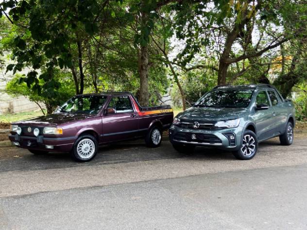 Volkswagen Saveiro: um encontro de gera��es antes da despedida; veja v�deo
