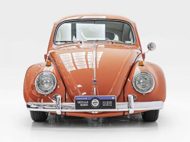 Fusca de 65 anos Vermelho Coral customizado ronca forte; veja pre�o da raridade