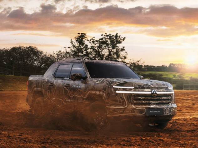 Nova Amarok 2027 surge camuflada no interior de S�o Paulo; veja fotos e detalhes