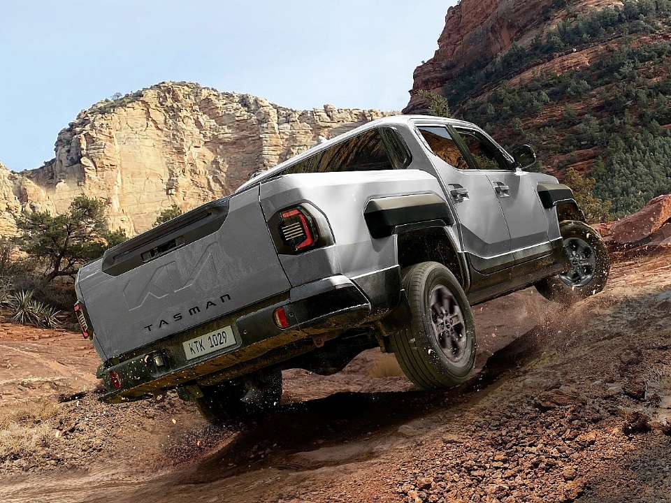 Kia�Tasman 2027 - �ngulo traseiro