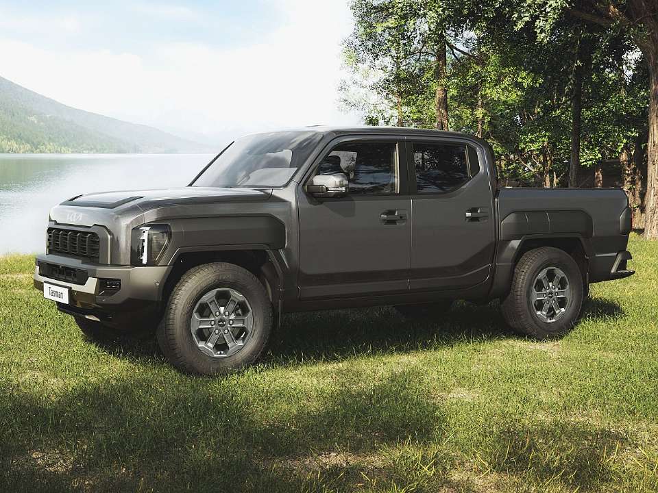 Kia�Tasman 2027 - �ngulo frontal
