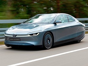 Novo el�trico supereficiente da VW roda 40 km com a energia de meia hora de chuveiro